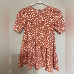 Girls wonder‎ nation salmon and white short sleeve dress size xs